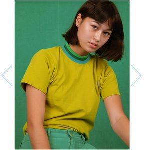 Big Bud Press Mock Neck Green Gully size P